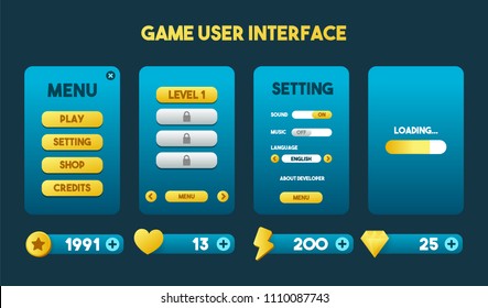 Mobile Game Ui High Res Stock Images Shutterstock