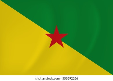 Guiana waving flag