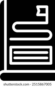 Guid Line Vector Icon Design Illustration