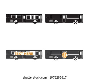 Guidance bus vector, guidance bus sign symbol icon vector illustration, guidance bus silhouette.
