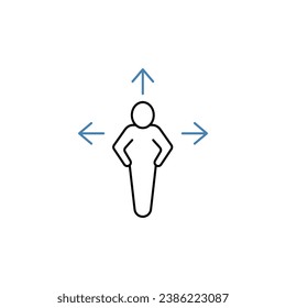 guidance concept line icon. Simple element illustration. guidance concept outline symbol design.