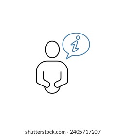 guidance concept line icon. Simple element illustration. guidance concept outline symbol design.