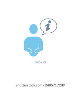 guidance concept line icon. Simple element illustration. guidance concept outline symbol design.