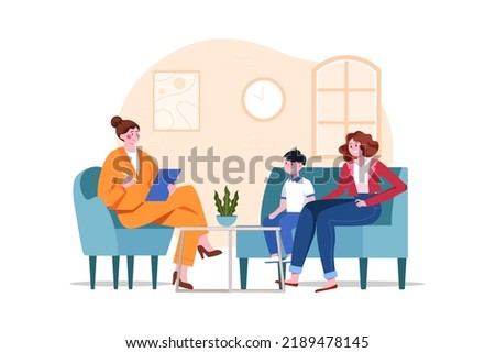Guidance counselor Illustration concept on white background