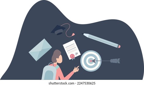 Guidance counselor as mentor and teacher for kids future.Student direction coaching expert.vector illustration.