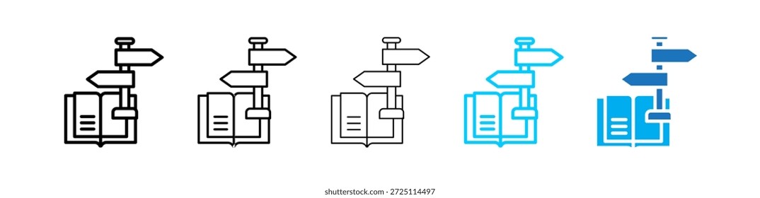 Ilustração do Conjunto de Ícones Diferentes de Orientação