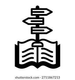 Ícone de Orientação - Ilustração do vetor de estilo misto