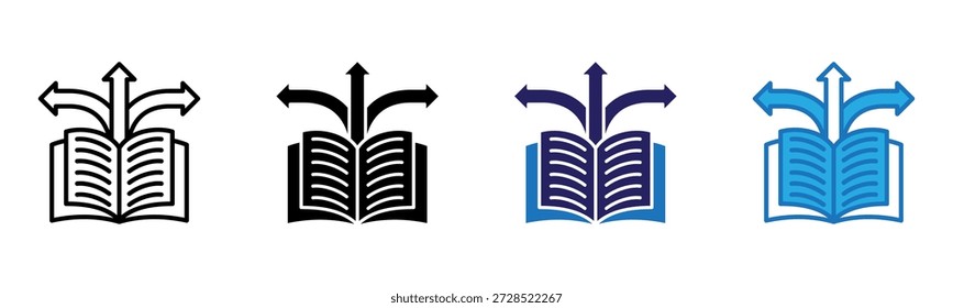 Icono de guía Multi Style Ilustración vectorial
