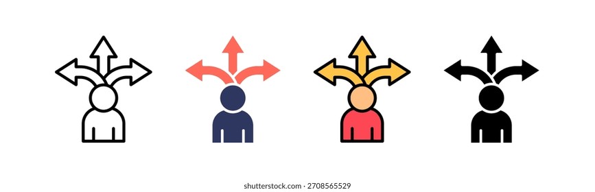 Icono de guía Ilustración vectorial múltiple