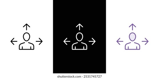 Guidance icon set. Containing traffic direction board, three way arrow, guide service and support, information book, and option. Vector illustration