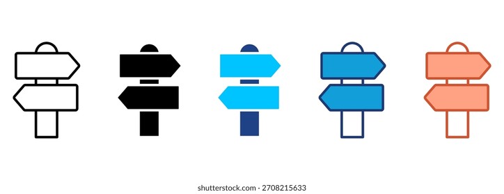 Guidance Icon Set Multiple Style Collection