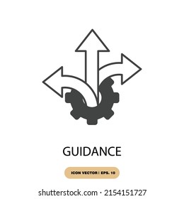 guidance icons  symbol vector elements for infographic web