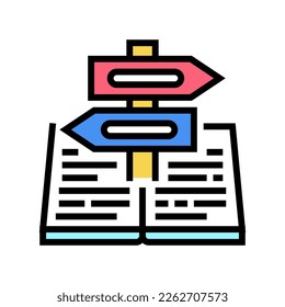 guidance info color icon vector. guidance info sign. isolated symbol illustration
