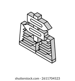 guidance info isometric icon vector. guidance info sign. isolated symbol illustration