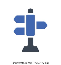 Guidance way icon, Vector Graphics