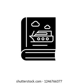 Guide black icon, vector sign on isolated background. Guide concept symbol, illustration 