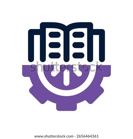 guide book duotone icon. Sleek and modern vector icon for websites, mobile apps, marketing materials, and corporate design. Fully scalable and ready to use.
