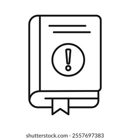 guide book icon Isolated flat vector in outline