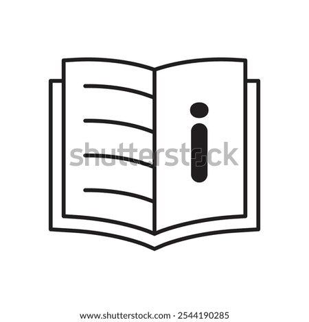 guide book icon. isolated vector icon.