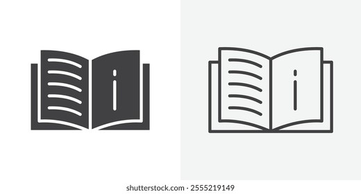 guide book icon. outlined vector style.