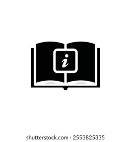 guide book icon Thin line flat illustration