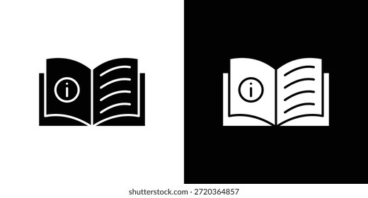 ícones do guia de livros para projetos gráficos e de web design