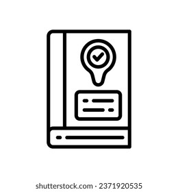 guide book line icon. vector icon for your website, mobile, presentation, and logo design.