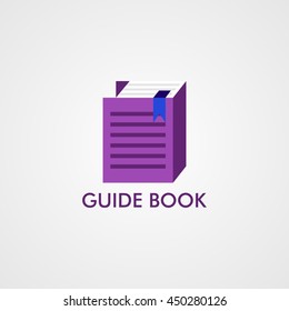 Guide Book Logo Design Template.