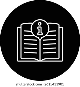 Guide book vector icon. Can be used for printing, mobile and web applications.