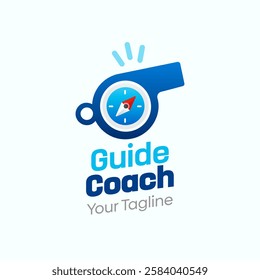 Guide Coach Logo Design Template. Good for Business, Agency, Community and Organization