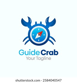 Guide Crab Logo Design Template. Good for Business, Agency, Community and Organization