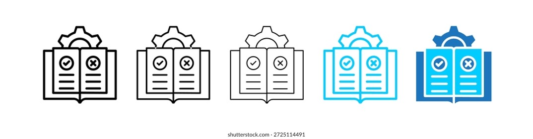 Ilustração do Conjunto de Ícones Diferentes do Guia