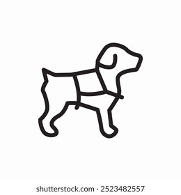 guia cão ícone sinal vetor