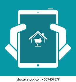 Guide to find us - Vector web icon