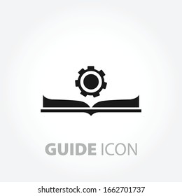 guide flat icon. Manual book. User manual icon. Owner's icon