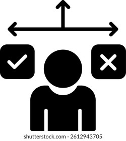 Guide Glyph Icon Vector Design