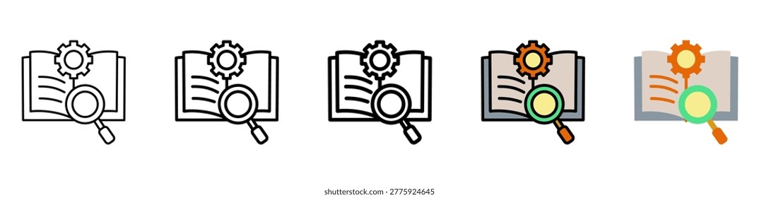 Guide Icon Collection With Different Styles And Colors
