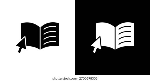 Conceito de design de ícone de guia. ícones planos de vetor