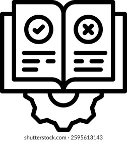 Guide Icon Element For Design And Vector