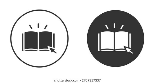 Guide icon in glyph style for web Design. UI UX icons
