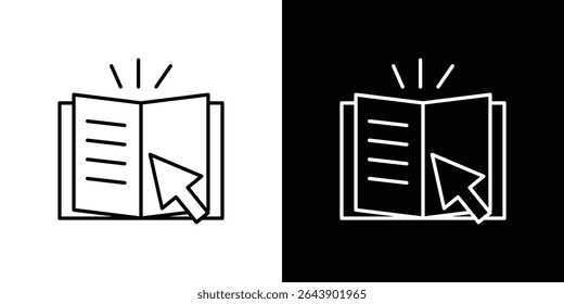 Icono de guía Conjunto de Vector gráfico para diseño ui