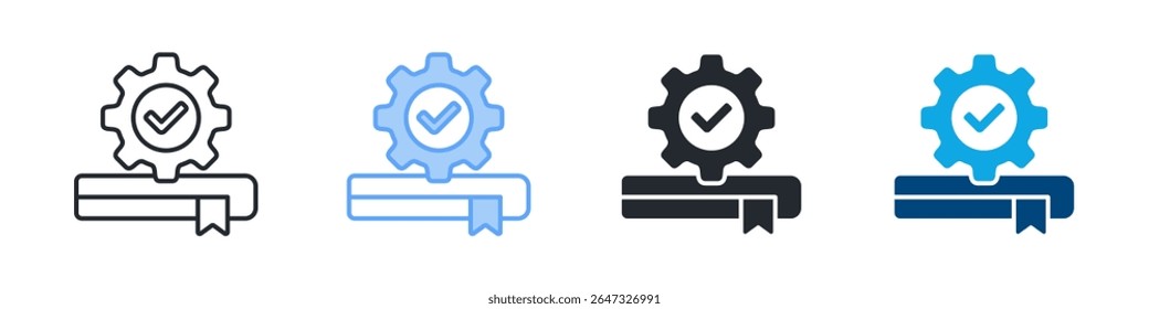 Guide Icon Set Multiple Style. Designed In Outline, Blue, Glyph, Dual Tone