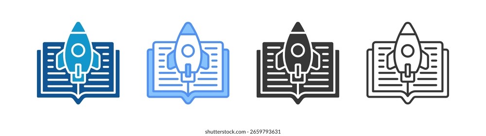 Guide Icon Set Multiple Style Collection