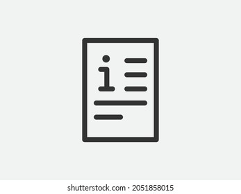 Führungssymbol, Vektorgrafik, Benutzerhandbuch. Service Information Dokument, Anleitung.