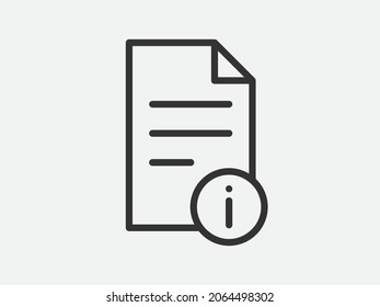 Guide icon vector, user manual. Service information document, instruction.