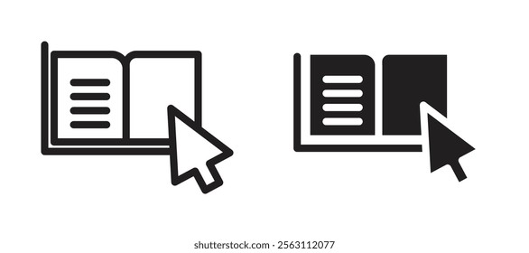 Guide icons in black line and filled versions