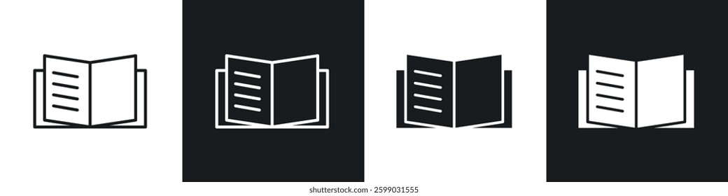 Guide icons in flat and linear vector illustration on white background.