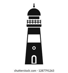 Guide lighthouse icon. Simple illustration of guide lighthouse vector icon for web design isolated on white background