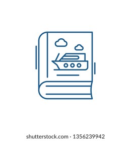 Guide line icon concept. Guide flat  vector symbol, sign, outline illustration.