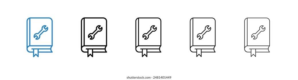 Guide liner icon vector set.